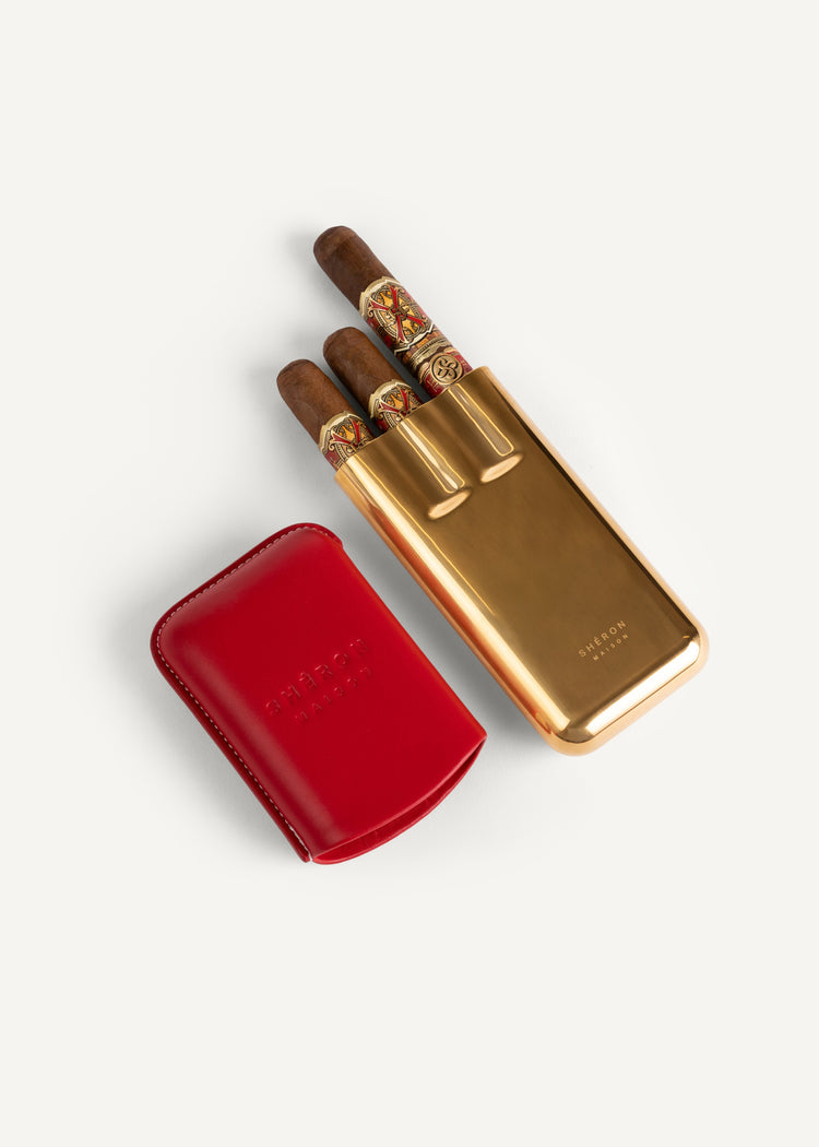 Maison Shéron OpusX cigar carrier open